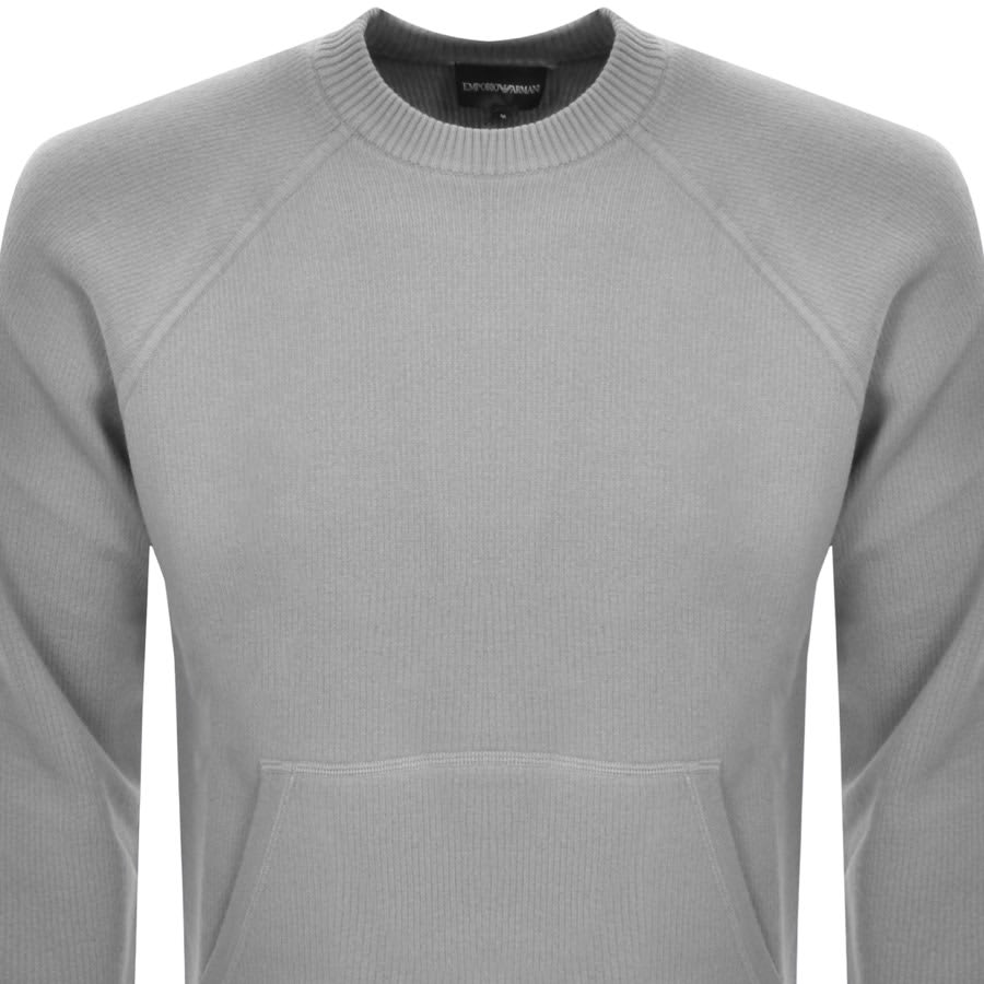 Image number 2 for Emporio Armani Knit Jumper Grey