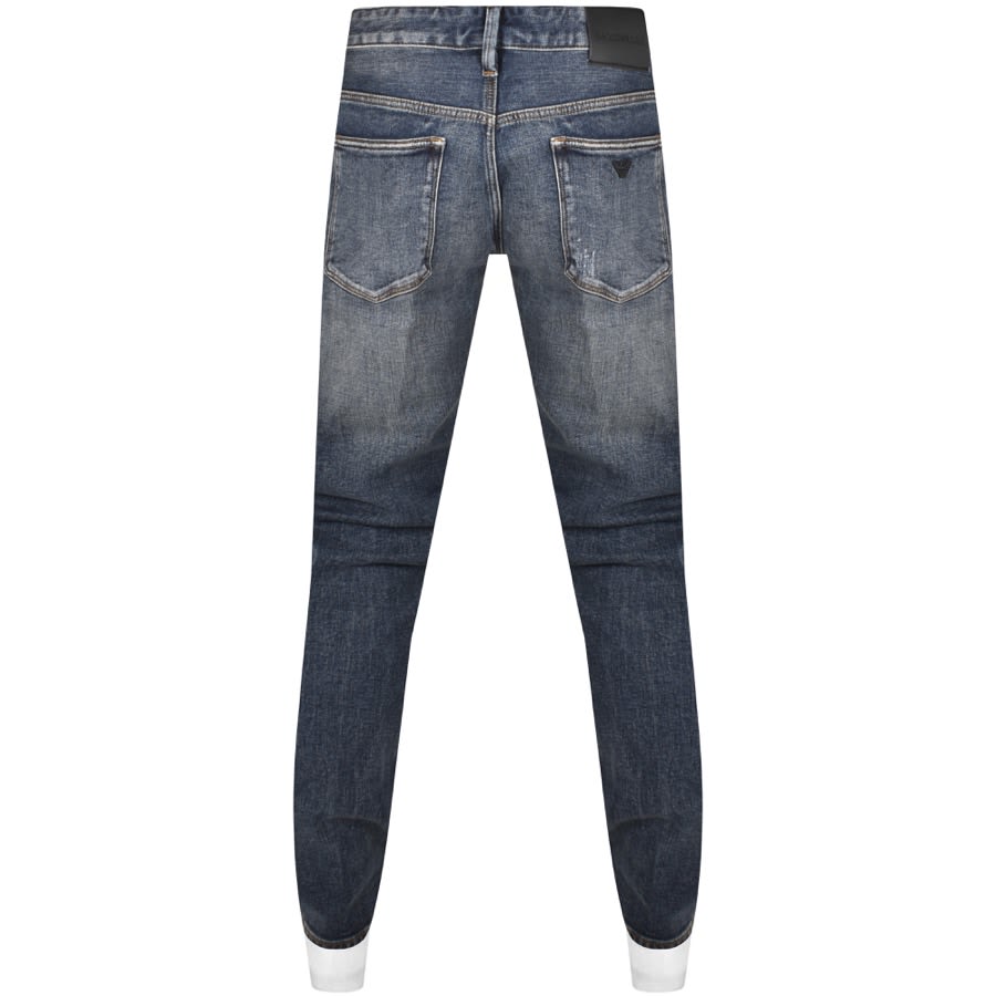 Image number 2 for Emporio Armani J75 Jeans Mid Wash Blue