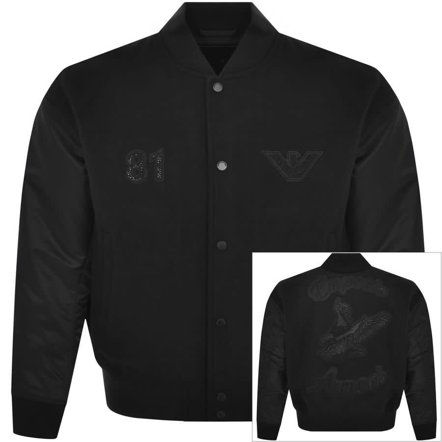 Image number 1 for Emporio Armani Bomber Jacket Black