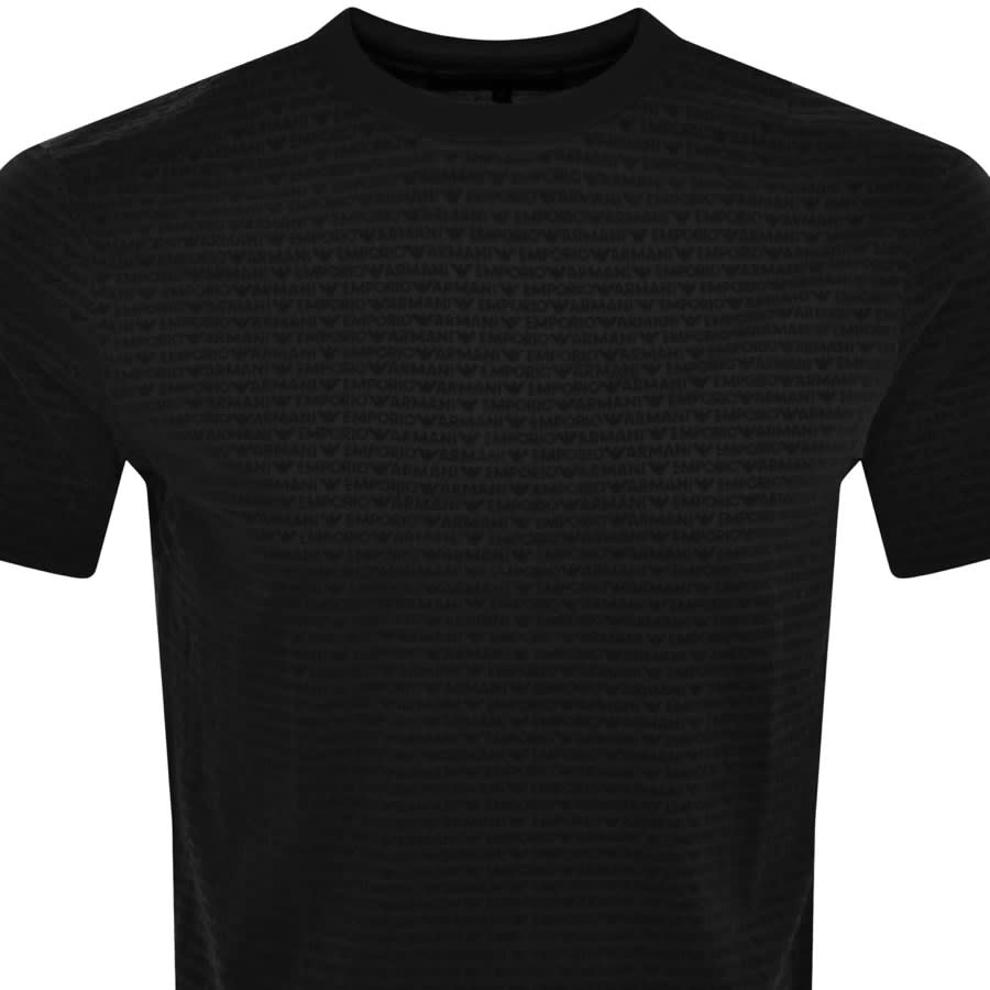 Image number 2 for Emporio Armani Crew Neck Logo T Shirt Black