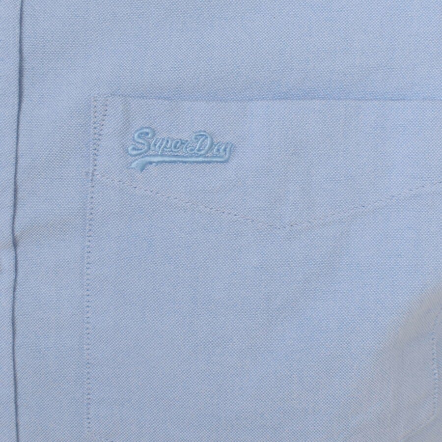 Image number 3 for Superdry Vintage Oxford Long Sleeved Shirt Blue