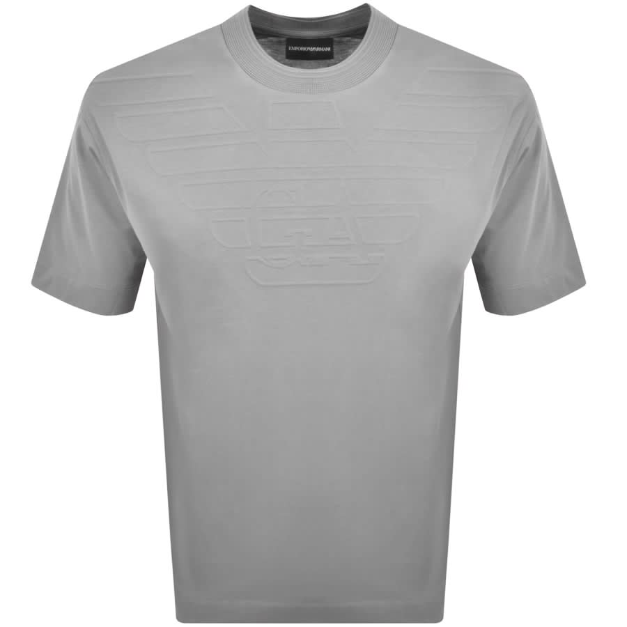 Image number 1 for Emporio Armani Crew Neck Logo T Shirt Grey