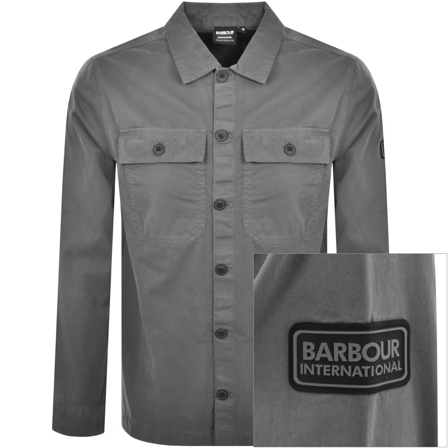 Image number 1 for Barbour International Adey Overshirt Grey