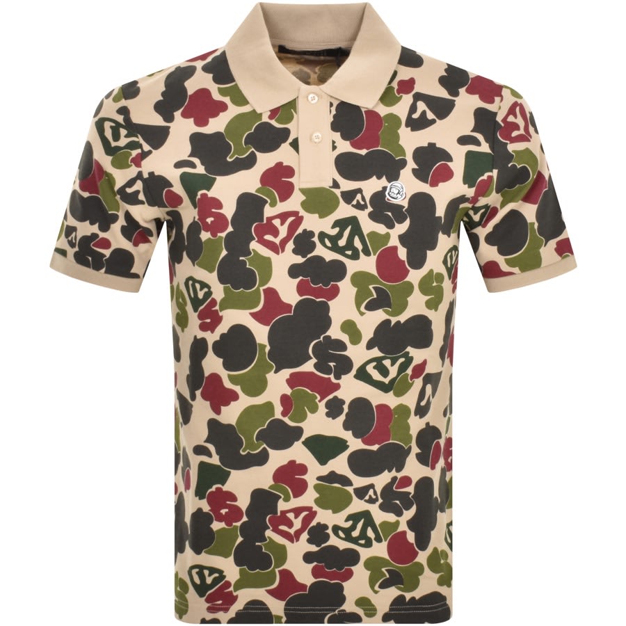 Image number 1 for Billionaire Boys Club Duck Camo Polo T Shirt Beige