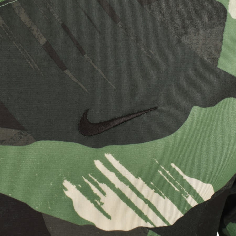 Image number 3 for Nike Training Camo T Shirt Green