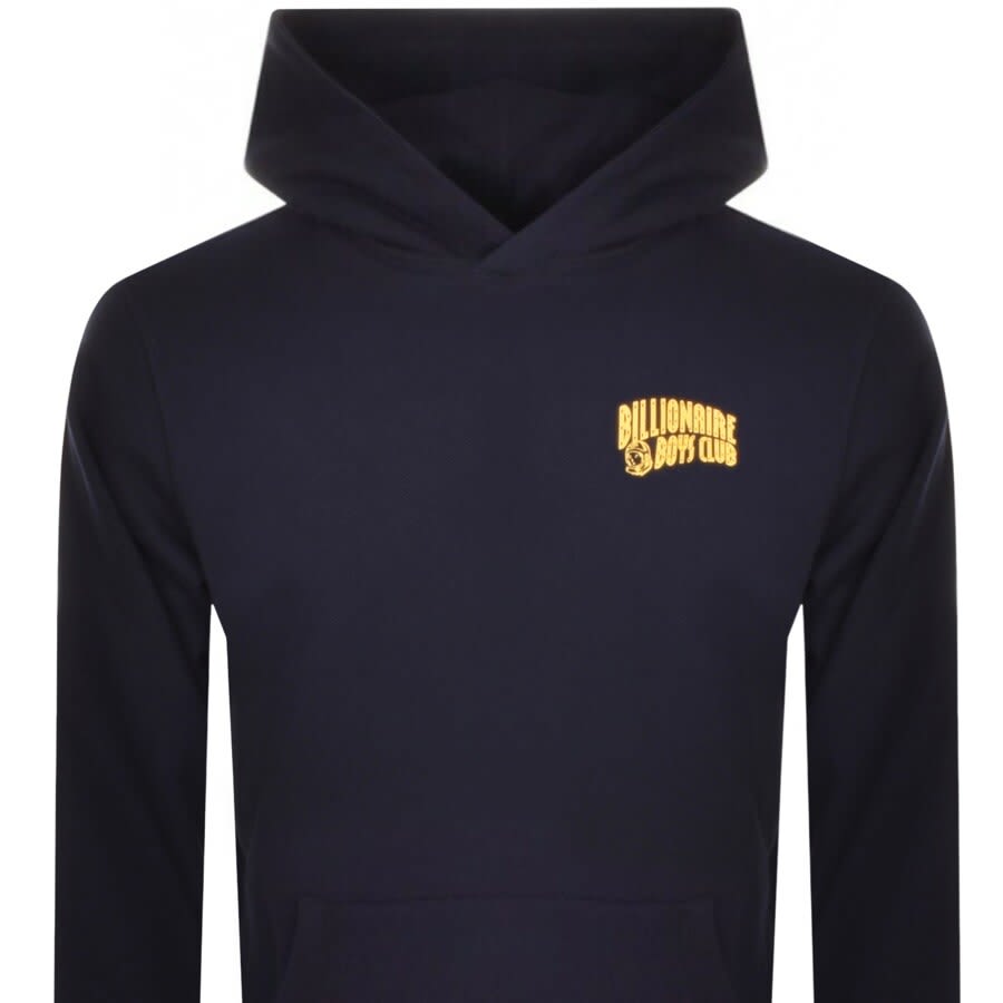 Image number 2 for Billionaire Boys Club Small Arch Logo Hoodie Navy