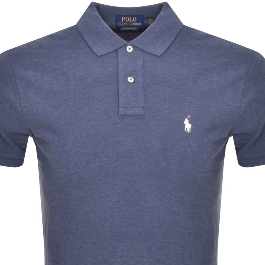 Image number 2 for Ralph Lauren Custom Slim Polo T Shirt Navy