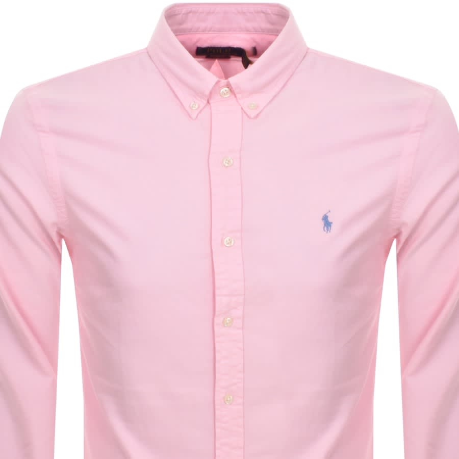 Image number 2 for Ralph Lauren Oxford Long Sleeved Shirt Pink