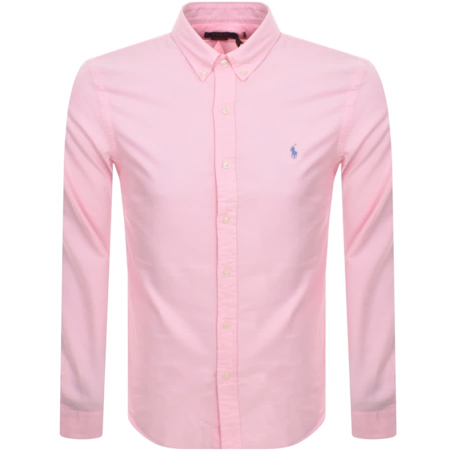 Image number 1 for Ralph Lauren Oxford Long Sleeved Shirt Pink