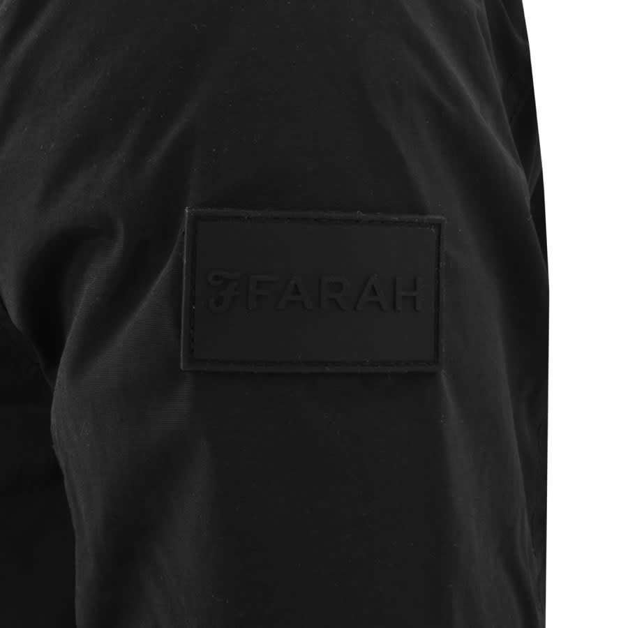 Image number 3 for Farah Vintage Telex Wadded Overshirt Black