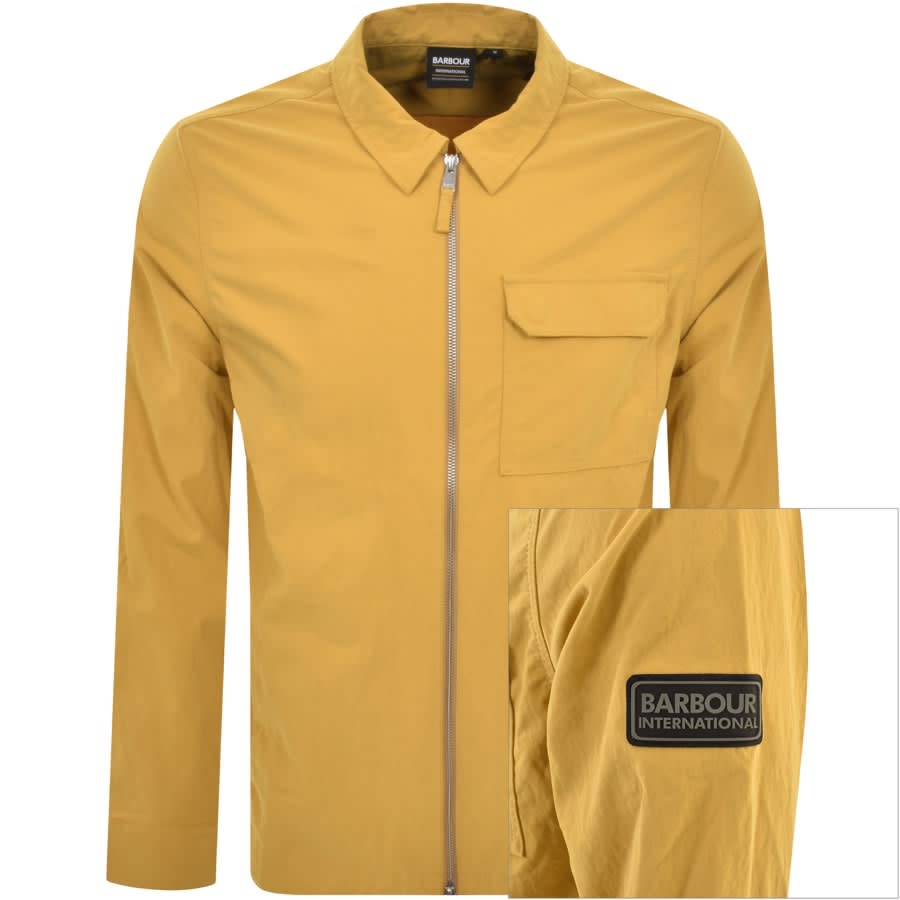 Image number 1 for Barbour International Dome Overshirt Yellow