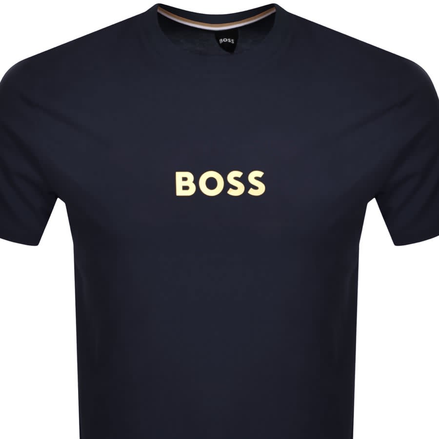 Image number 2 for BOSS Logo T Shirt Navy