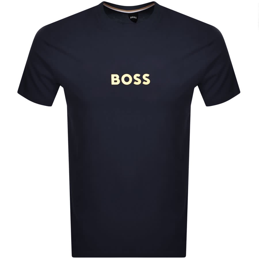 Image number 1 for BOSS Logo T Shirt Navy