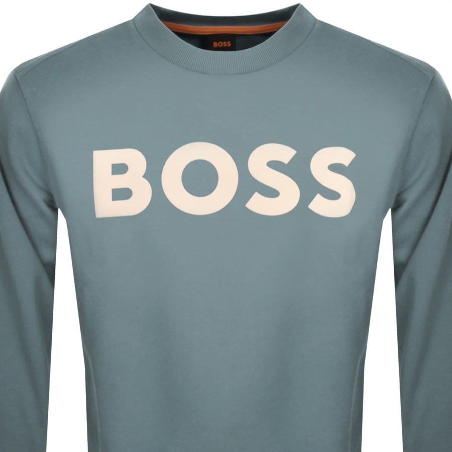 Image number 2 for BOSS We Basic Crew Neck Sweatshirt Green