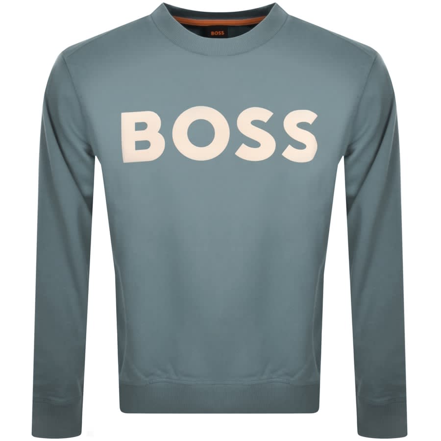 Image number 1 for BOSS We Basic Crew Neck Sweatshirt Green
