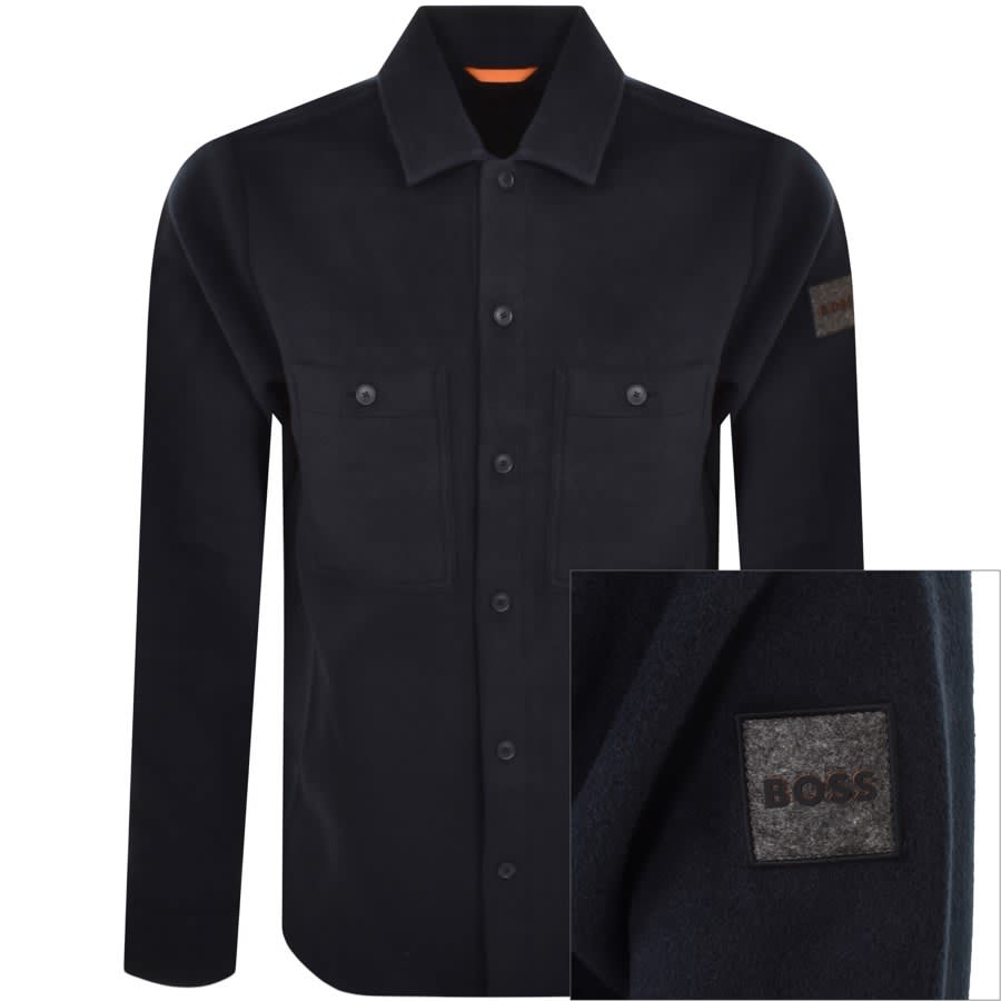 Image number 1 for BOSS Locky 1 Overshirt Jacket Navy