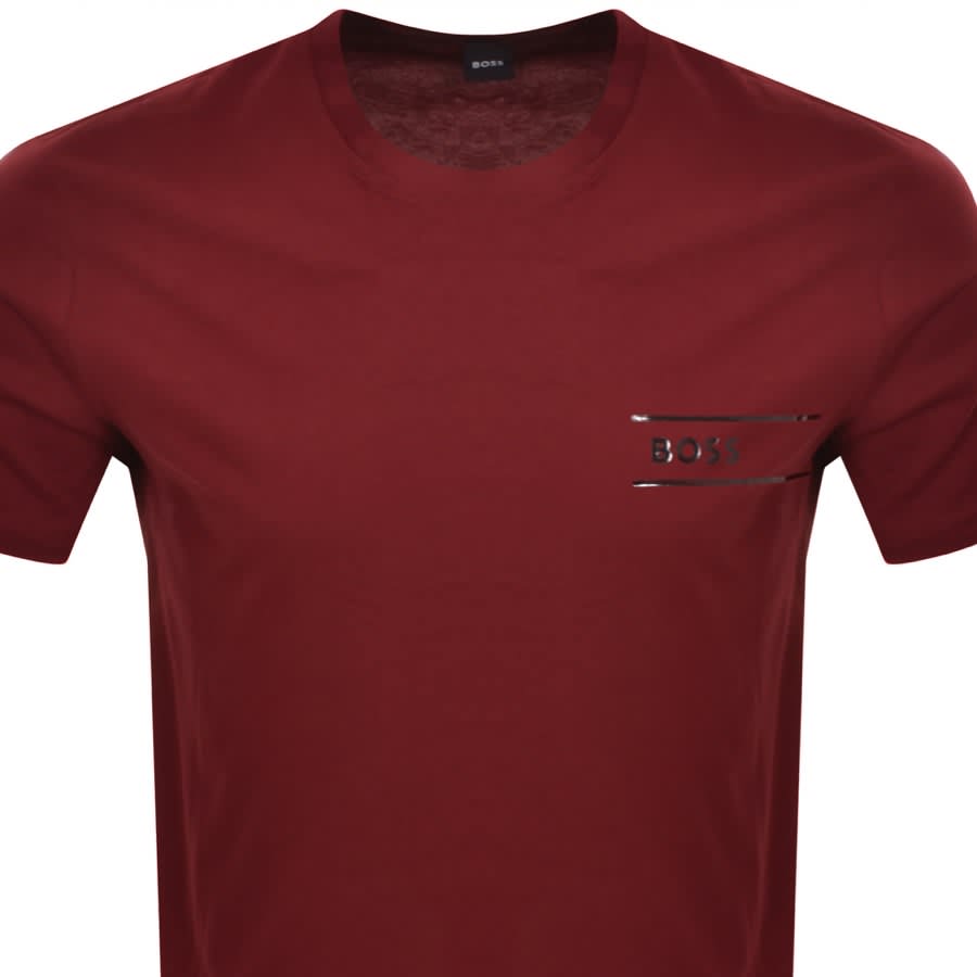 Image number 2 for BOSS Lounge Logo T Shirt Red