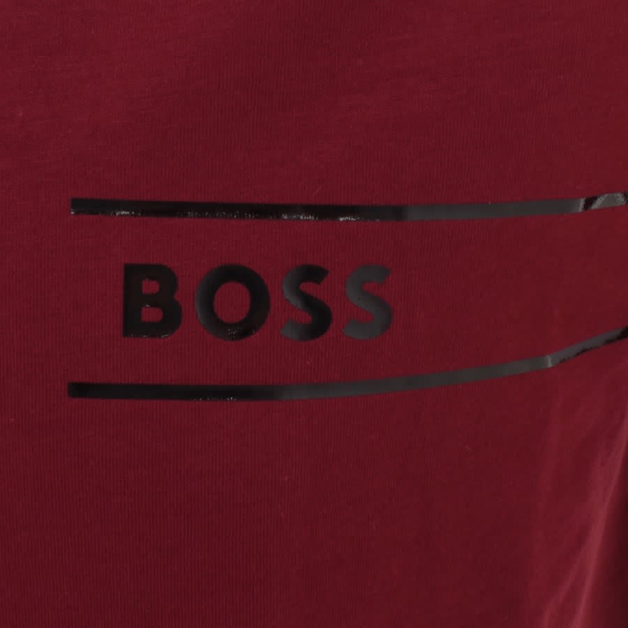 Image number 3 for BOSS Lounge Logo T Shirt Red