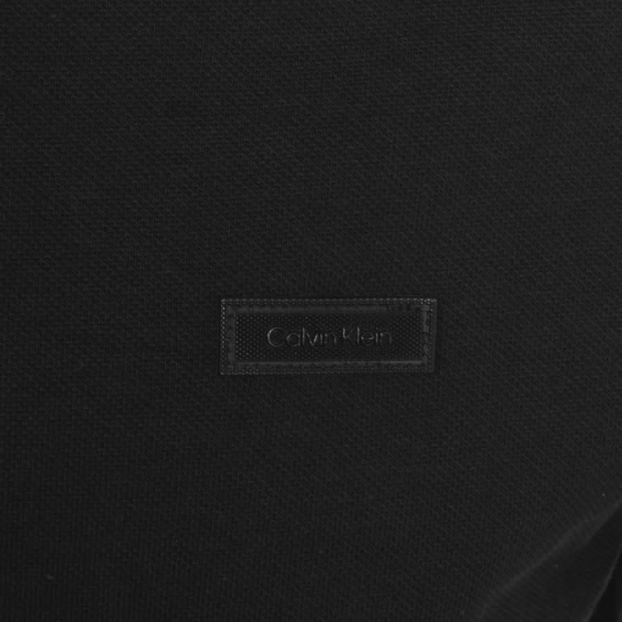 Image number 3 for Calvin Klein Two Tone Polo T Shirt Black