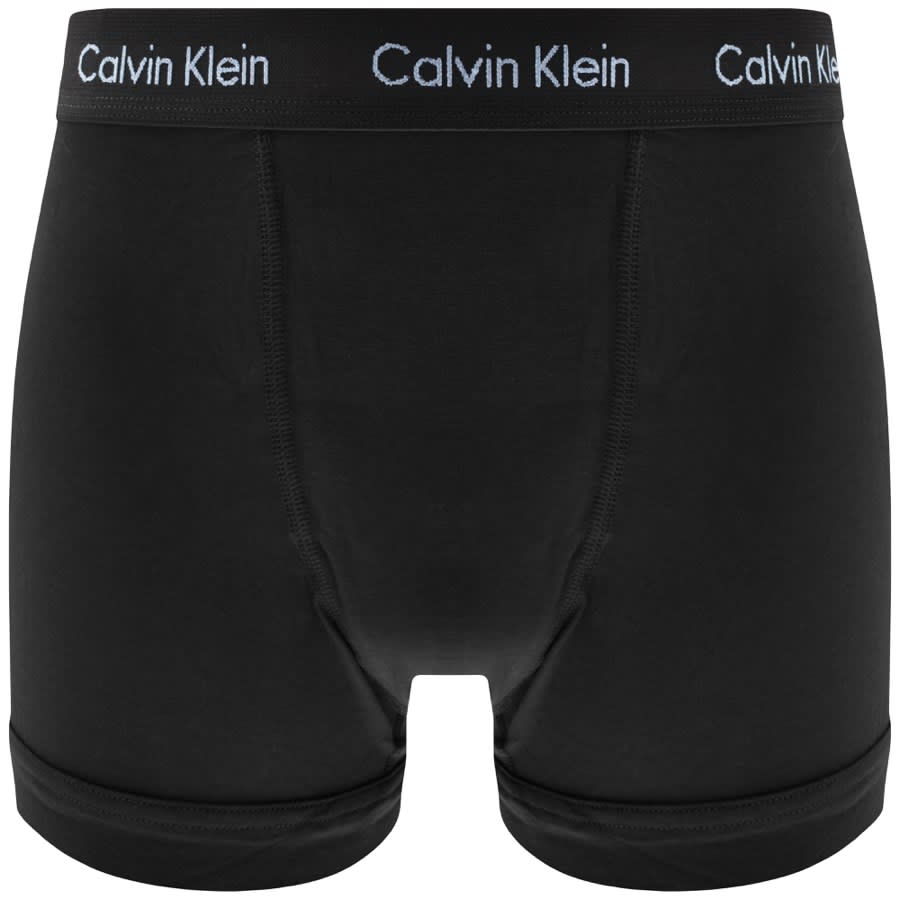 Image number 2 for Calvin Klein Underwear Three Pack Trunks Black