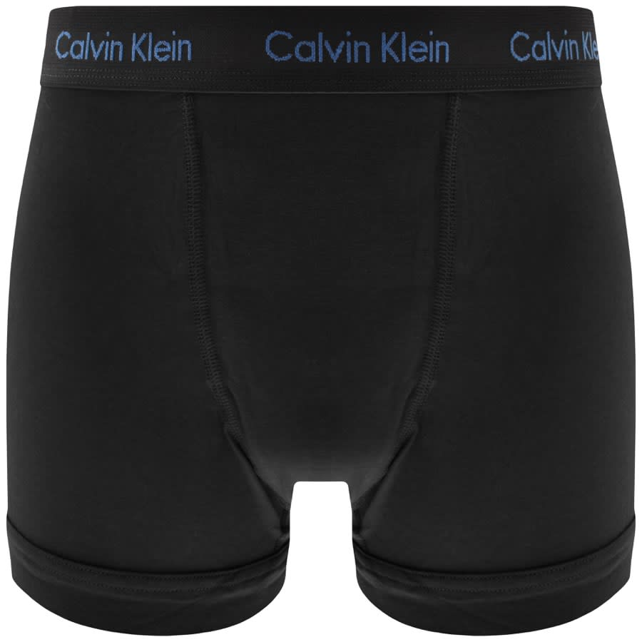 Image number 3 for Calvin Klein Underwear Three Pack Trunks Black