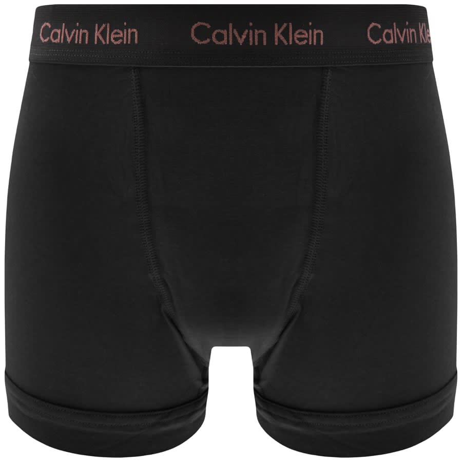 Image number 4 for Calvin Klein Underwear Three Pack Trunks Black