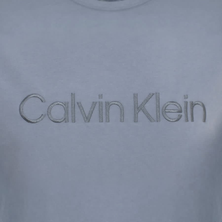 Image number 3 for Calvin Klein Lounge Logo T Shirt Blue