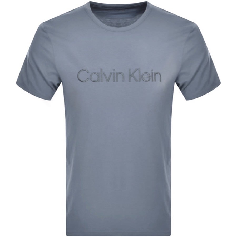Image number 1 for Calvin Klein Lounge Logo T Shirt Blue