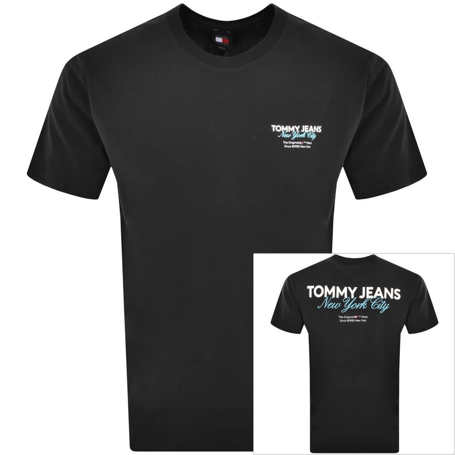 Image number 1 for Tommy Jeans Logo T Shirt Black