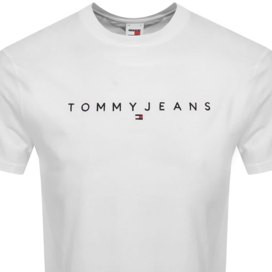 Image number 2 for Tommy Jeans Classic Linear Logo T Shirt White