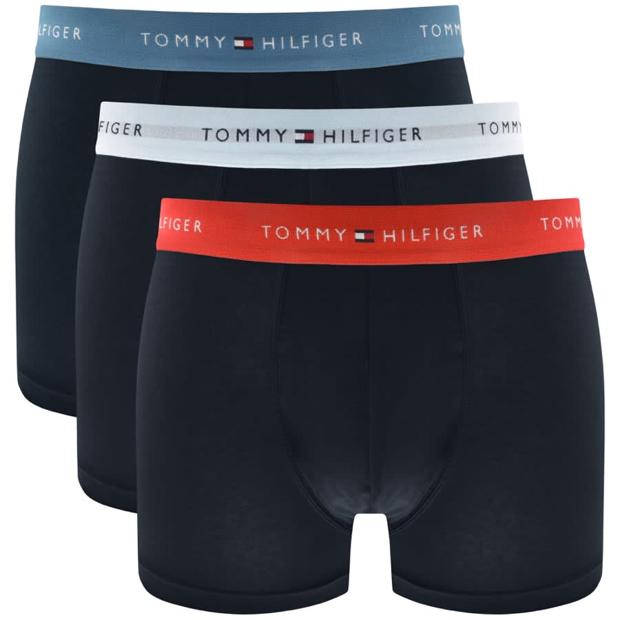 Image number 1 for Tommy Hilfiger Underwear 3 Pack Boxers Navy