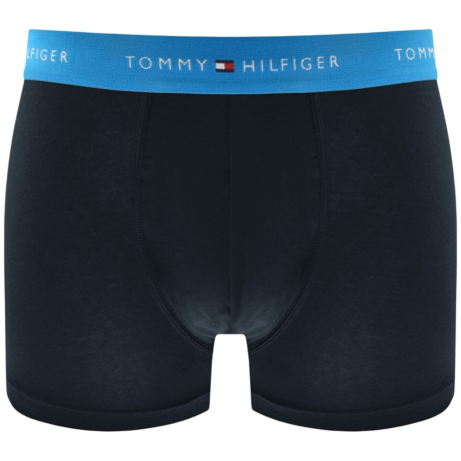 Image number 2 for Tommy Hilfiger Underwear Three Pack Trunks Navy