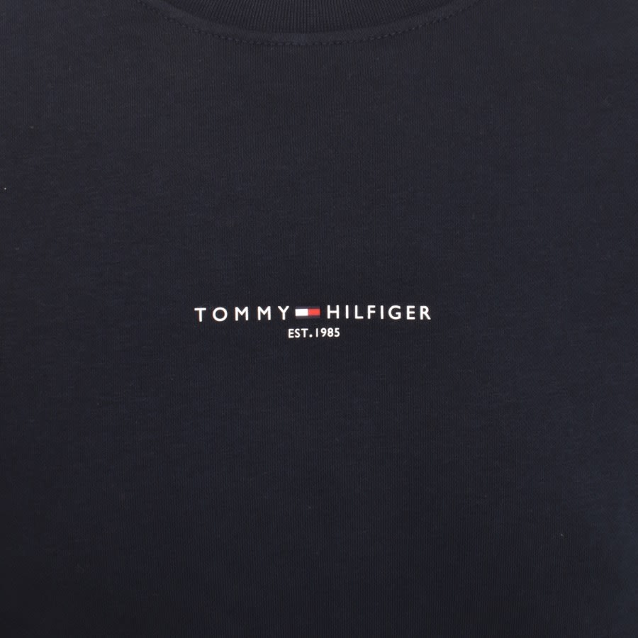 Image number 3 for Tommy Hilfiger Logo Tipped Sweatshirt Navy