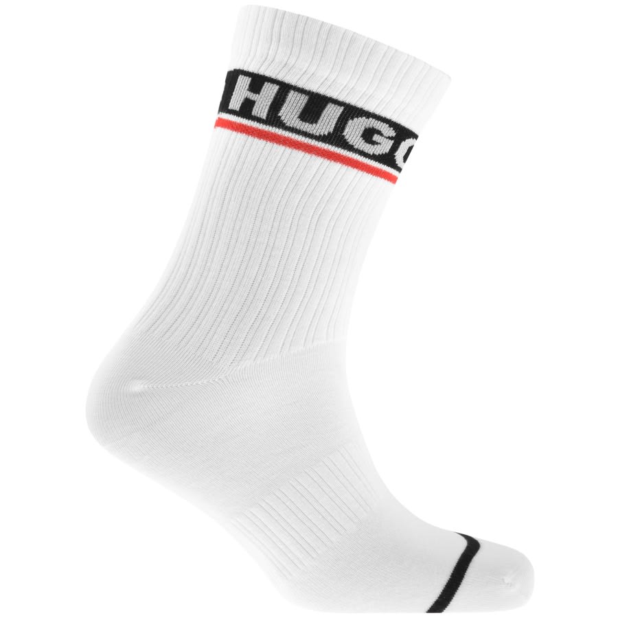 Image number 2 for HUGO 2 Pack Gift Set Socks White