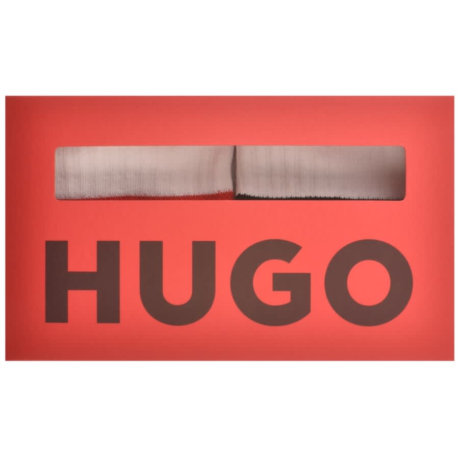 Image number 4 for HUGO 2 Pack Gift Set Socks White