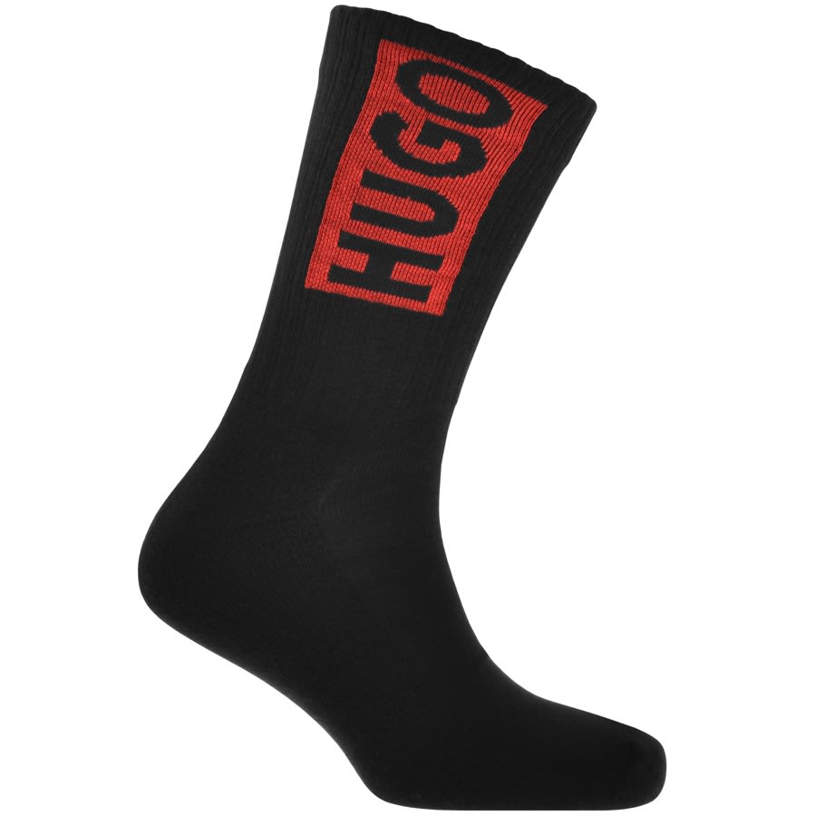 Image number 2 for HUGO Multi Colour 3 Pack Logo Socks
