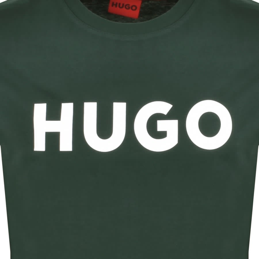 HUGO Dulivo Crew Neck T Shirt Green | Mainline Menswear