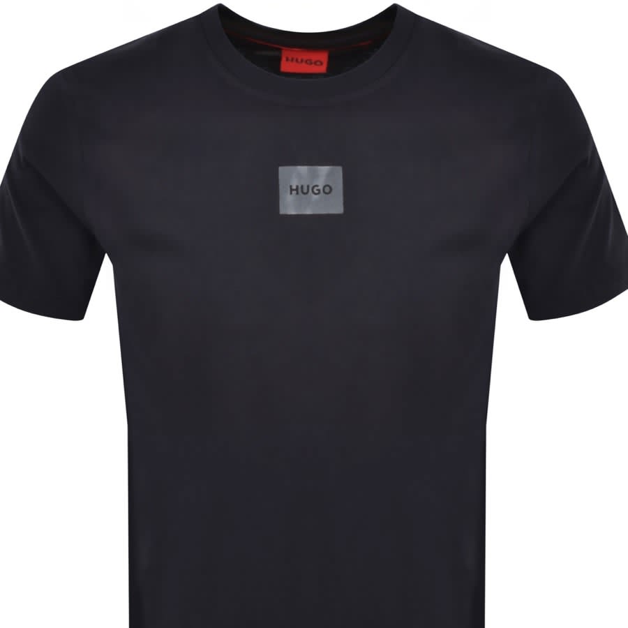 Image number 2 for HUGO Diragolino T Shirt Navy