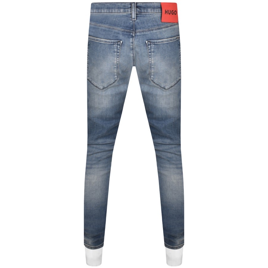 Image number 2 for HUGO 734 Extra Slim Fit Jeans Blue