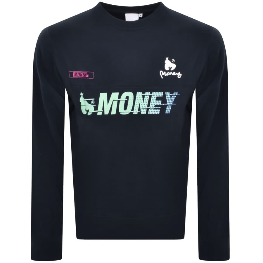 Image number 2 for Money Speed Money Shorts Tracksuit Navy