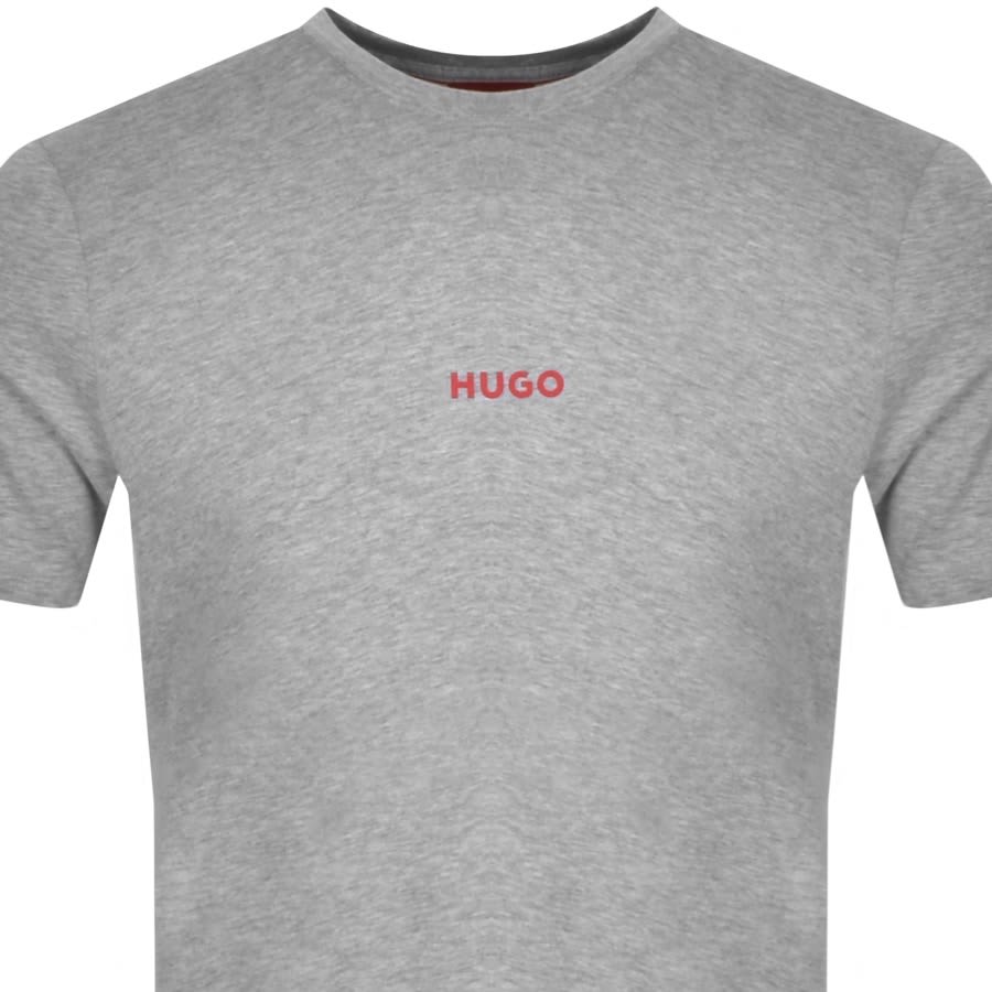 Image number 2 for HUGO Loungewear Linked T Shirt Grey