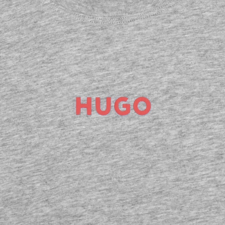 Image number 3 for HUGO Loungewear Linked T Shirt Grey