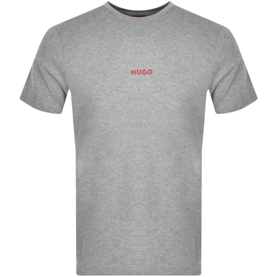 Image number 1 for HUGO Loungewear Linked T Shirt Grey