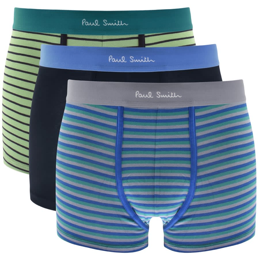 Image number 1 for Paul Smith Three Pack Trunks Blue