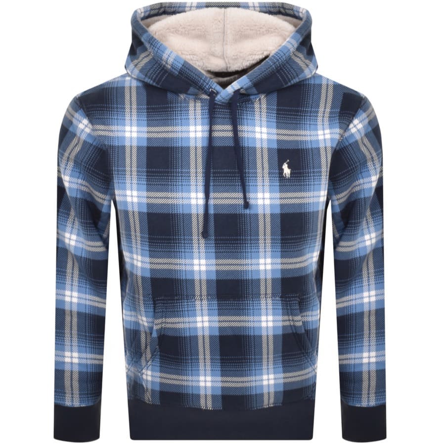 Blue checkered 2025 hoodie