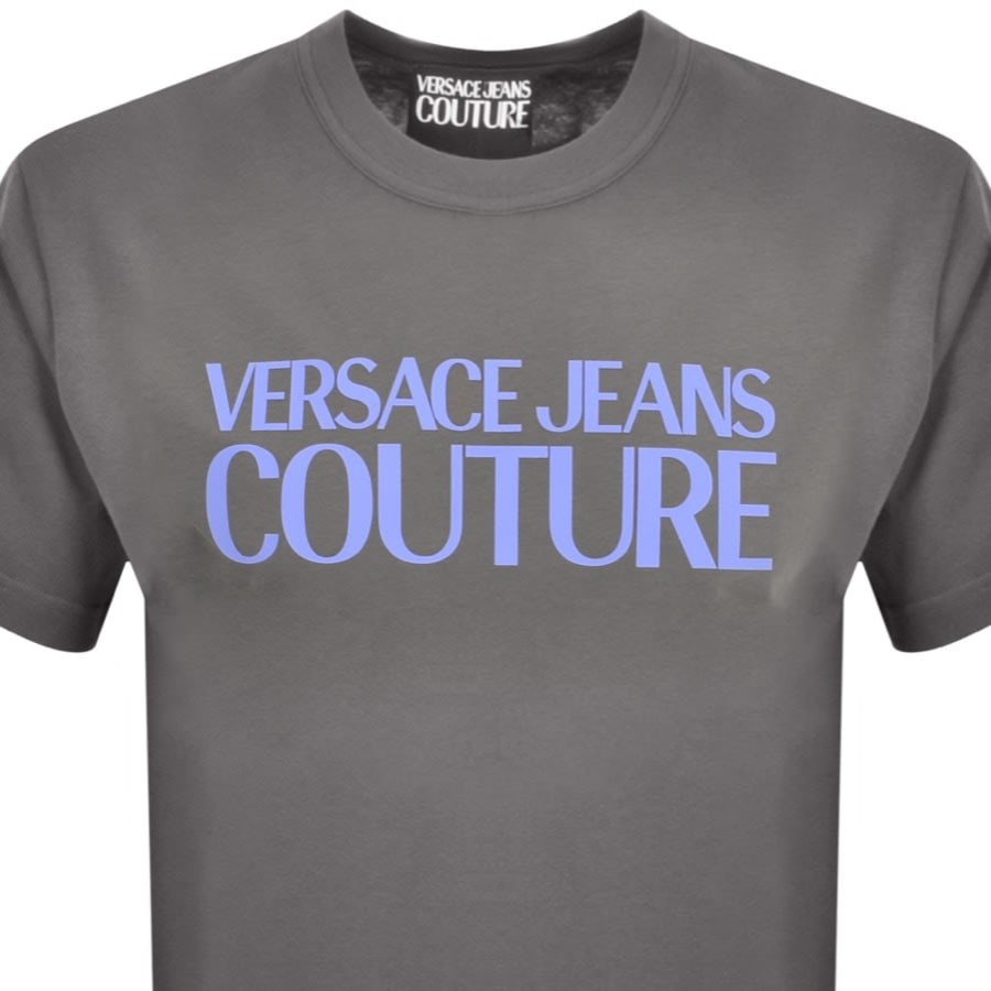 Image number 2 for Versace Jeans Couture Logo T Shirt Grey