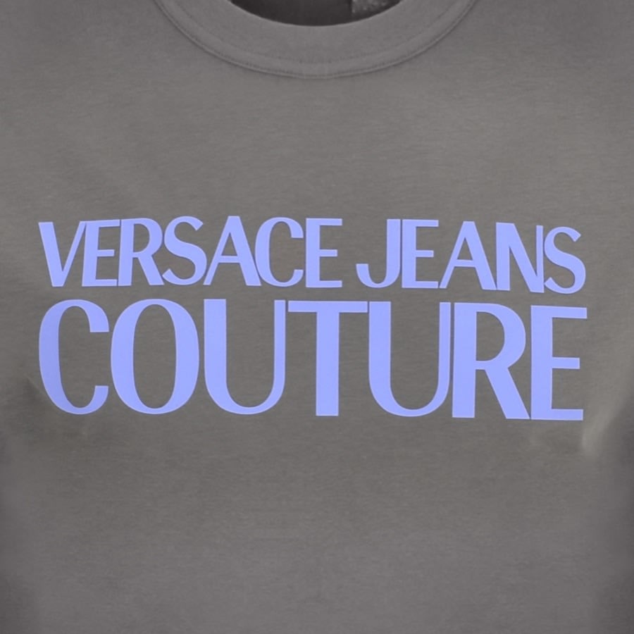 Image number 3 for Versace Jeans Couture Logo T Shirt Grey
