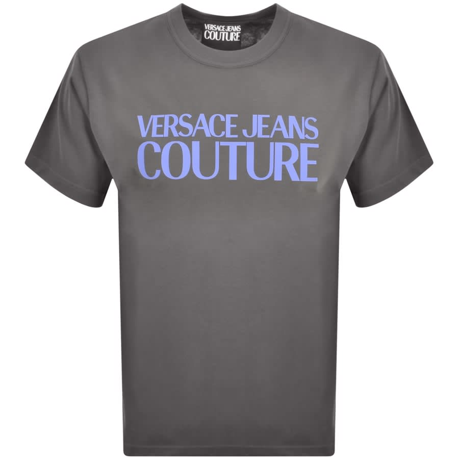 Image number 1 for Versace Jeans Couture Logo T Shirt Grey