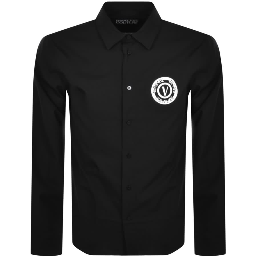 Image number 1 for Versace Jeans Couture Long Sleeve Shirt Black