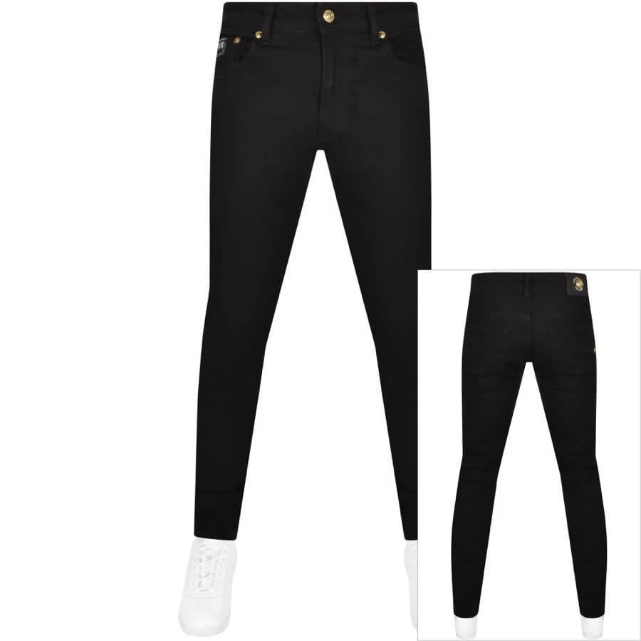 Image number 1 for Versace Jeans Couture Skinny Sky Jeans Black